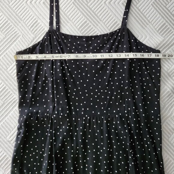 Gap Dress XL Tall Black with with polka dots - Picture 4 of 7